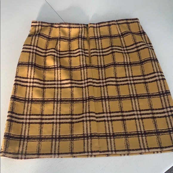 NWT Faux suede plaid skirt by Potter’s Pot size L - Picture 5 of 8